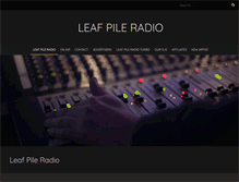 Tablet Screenshot of leafpileradio.com